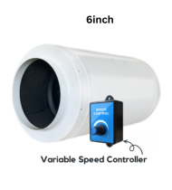 Ozistar EC Inline Fan 150mm With Variable Speed Controller Ozistar EC Inline Fan 150mm With Variable Speed Controller