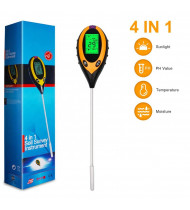 Soil pH Meter 4 in 1 Digital LCD Display | Stainless Steel Soil pH Meter 4 in 1 Digital LCD Display | Stainless Steel