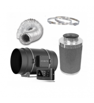 AC INFINITY Fan 250mm |Carbon filter 250X600|Ducting 200X5m clamps