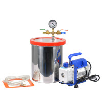 3 Gal Stainless Steel Vacuum Degassing Chamber 3 Gal Stainless Steel Vacuum Degassing Chamber