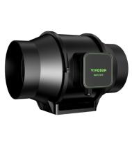 Vivosun  S6 Inline Fan 6″ with E42A Temp. Humidity WiFi Controller