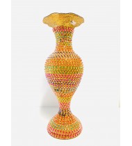 MULTICOLOR STONE FLOWER POT