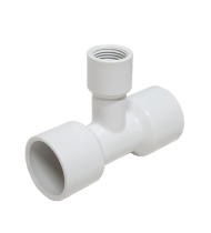 1/2" FPT-1" PVC Slip Tee Fitting 1/2" FPT-1" PVC Slip Tee Fitting