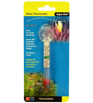 Aqua One Glass Aquarium Thermometer | L: 11cm Aqua One Glass Aquarium Thermometer | L: 11cm