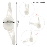 10 Pieces 360° Adjustable Plant Bender Clip For Low Stress Plant Training Holder