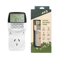 Hydro Axis Heavy Duty Digital Seconds Timer - 10 Amp | 1 Second Timer Intervals | 2400W Hydro Axis Heavy Duty Digital Seconds Timer - 10 Amp | 1 Second Timer Intervals | 2400W